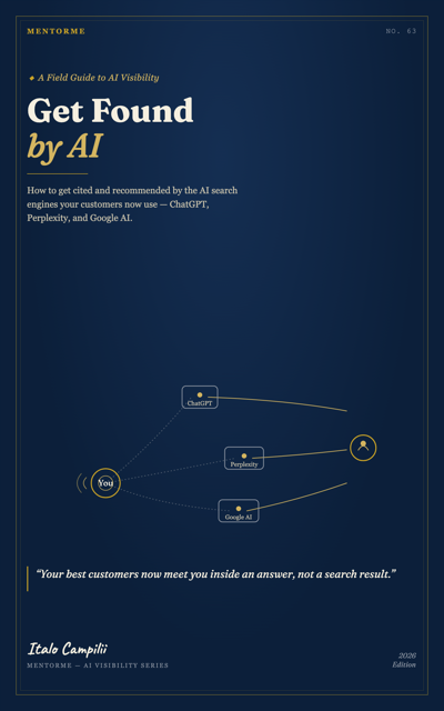 Get Found by AI — a field guide to AI visibility, by Italo Campilii