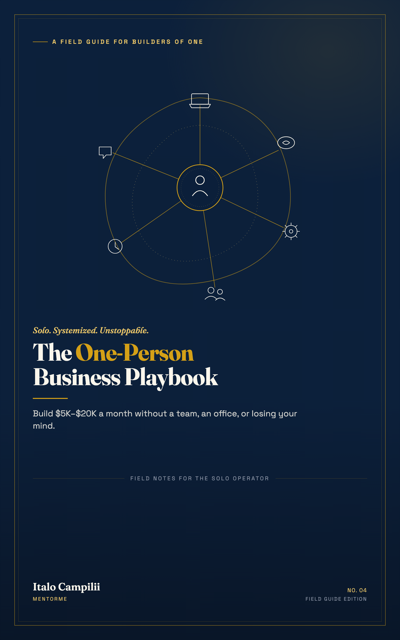 The One-Person Business Playbook, by Italo Campilii